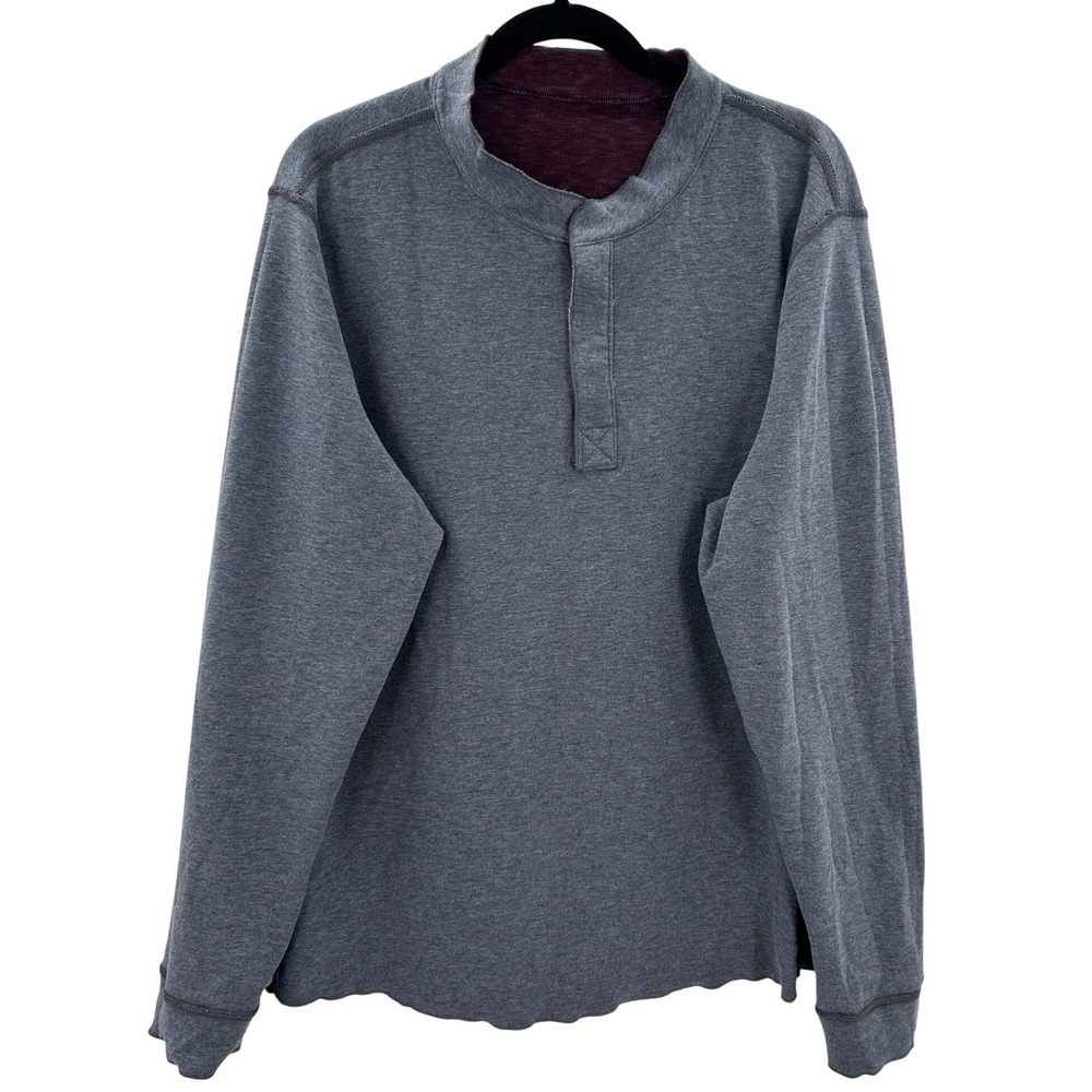 Tailorbyrd Mens Reversible Quarter Snap Pullover XL Burgundy Bird Golf Athletic - Picture 6 of 9